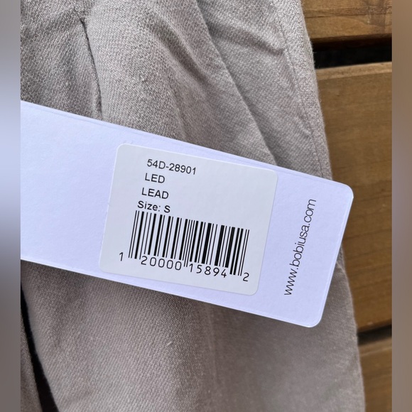 NWT Bobi Los Angeles REVOLVE pull on wide leg pants, lead/gray, size Small - Picture 7 of 16